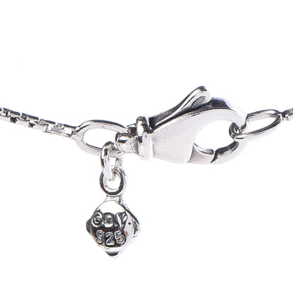 David Yurman Sterling Silver Diamond Infinity 3 Station Necklace 5 of 5