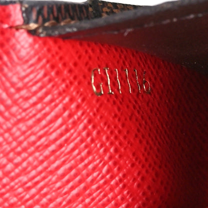 Louis Vuitton Damier Ebene Josephine Wallet Red 8 of 8