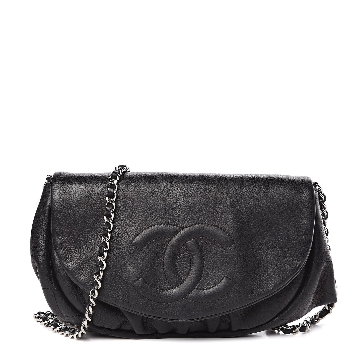 Caviar Half Moon Wallet On Chain WOC Black