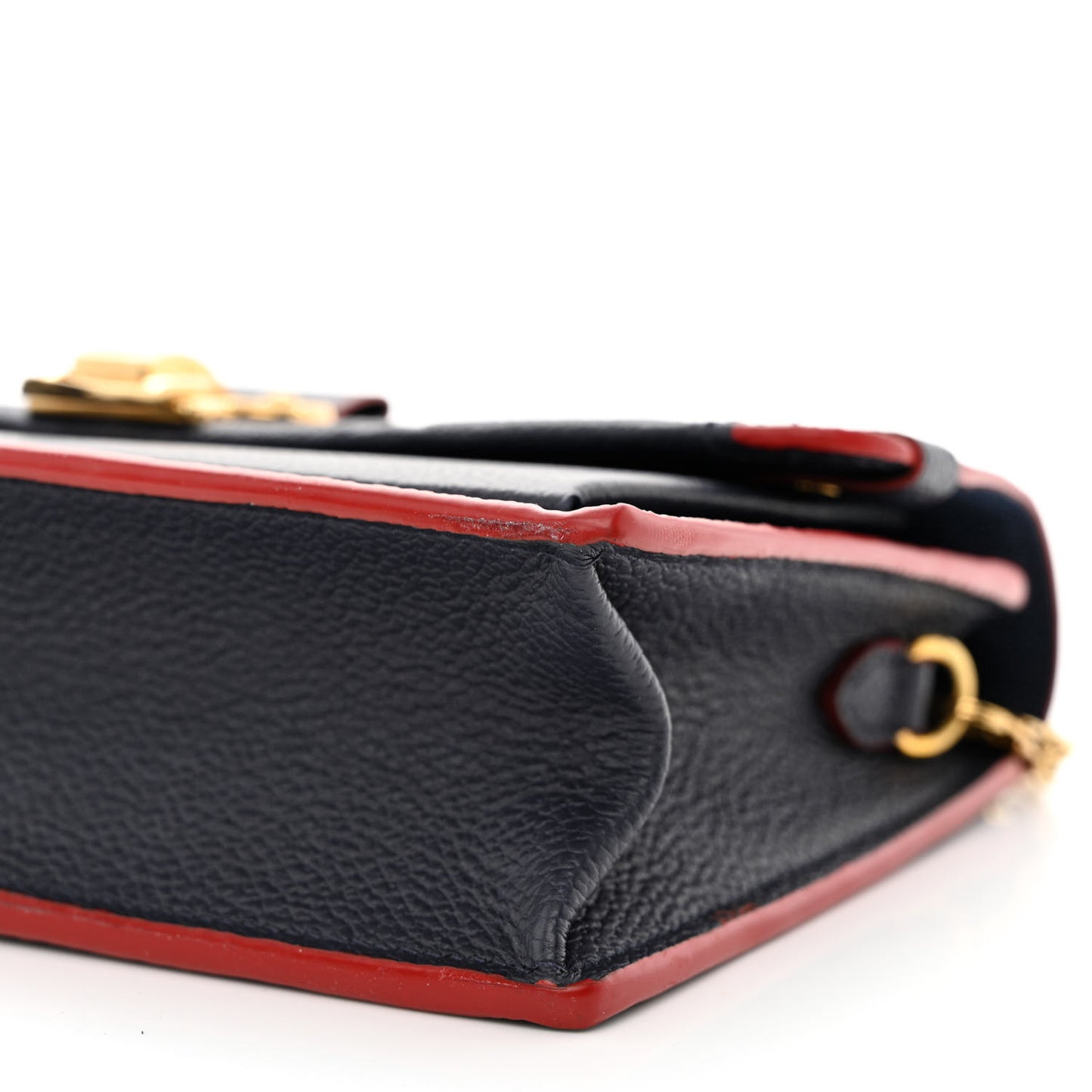Empreinte Vavin Chain Wallet Marine Rouge