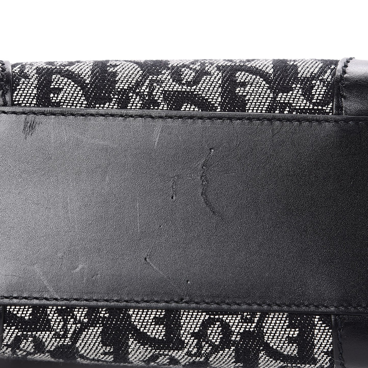 Denim Calfskin Monogram Tote Black