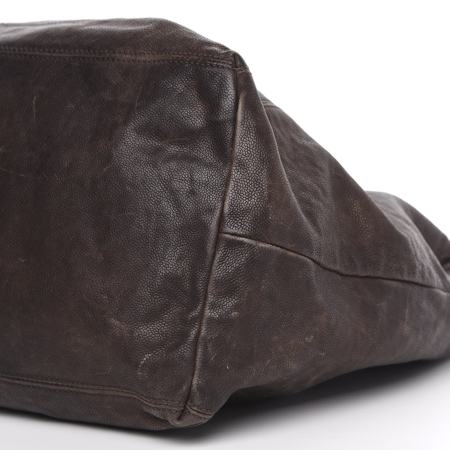 Chanel Distressed Caviar XL Coco Cabas Brown 8 of 16