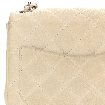 Chanel Caviar Quilted Mini Square Flap Dark White 12 of 13