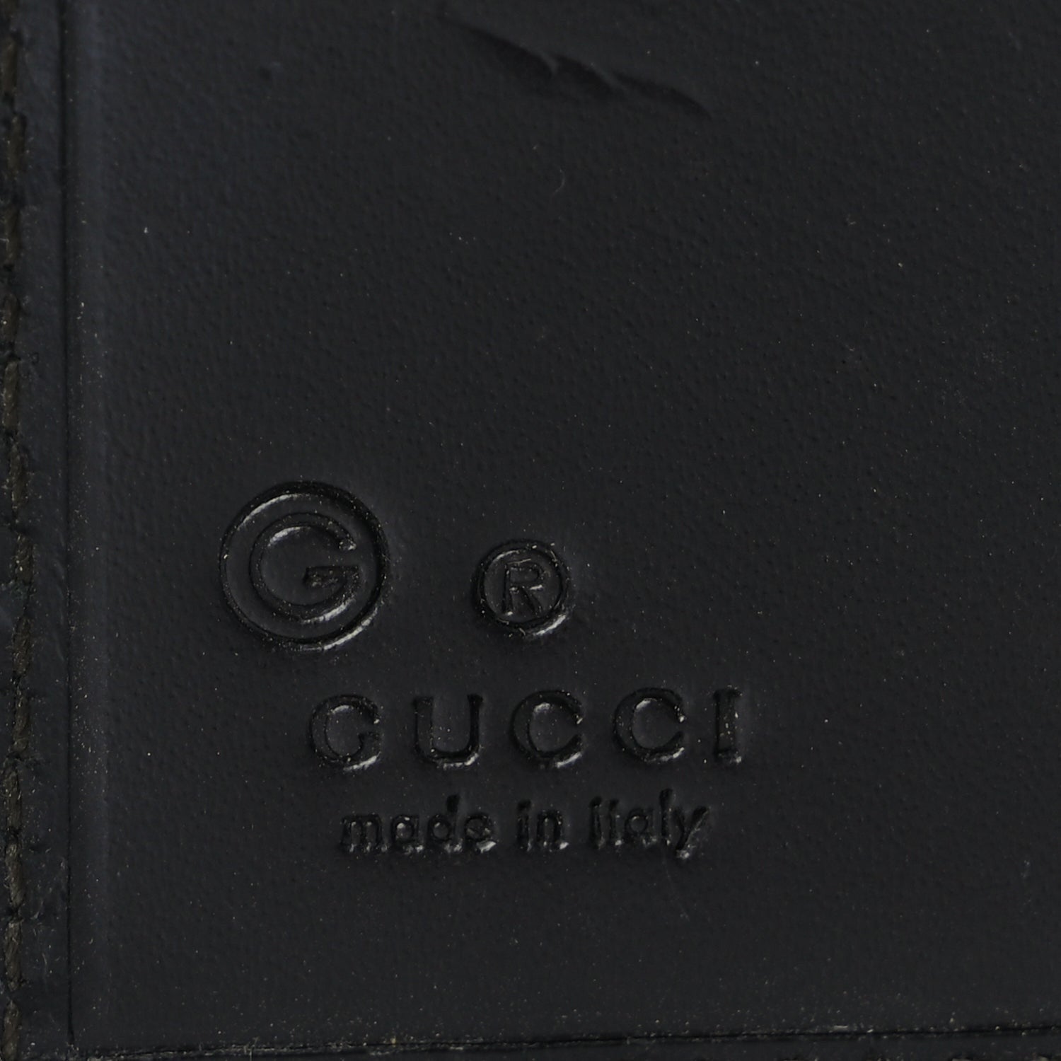 Gucci Monogram Piston Lock Compact Wallet Dark Brown 7 of 8