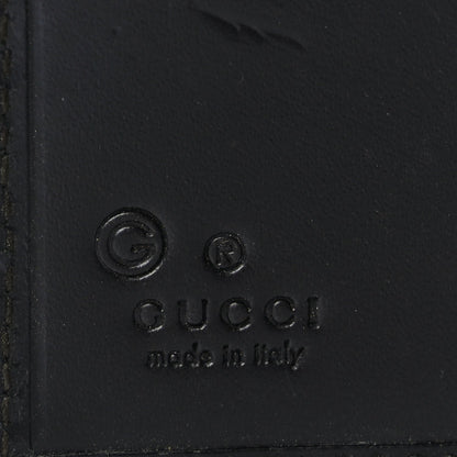 Gucci Monogram Piston Lock Compact Wallet Dark Brown 7 of 8