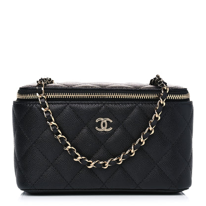 Chanel Caviar Quilted Small Vanity Case With Chain Black 1 of 4