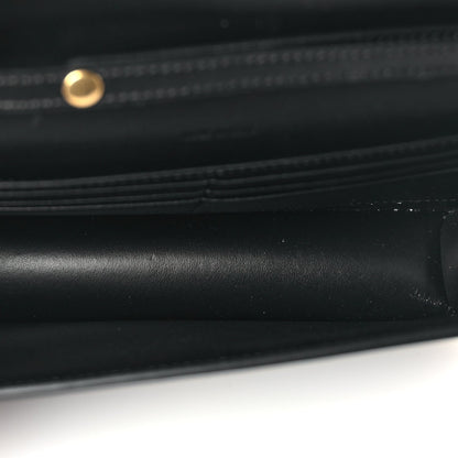 Celine Shiny Calfskin Triomphe Margo Wallet on Chain Black 4 of 8