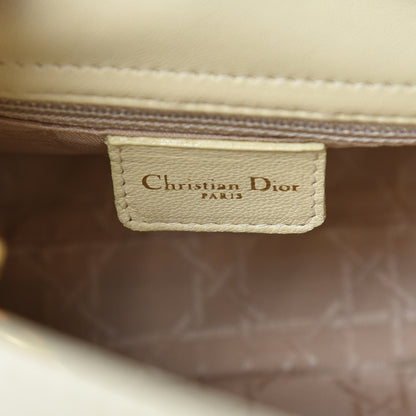 Christian Dior Lambskin Cannage Mini Lady Dior Light Beige 6 of 11