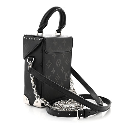 Louis Vuitton Calfskin Monogram Print Camera Box Black 3 of 11