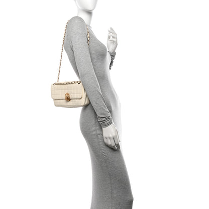 Chanel Lambskin Chocolate Bar Leo Lion Flap White 2 of 15