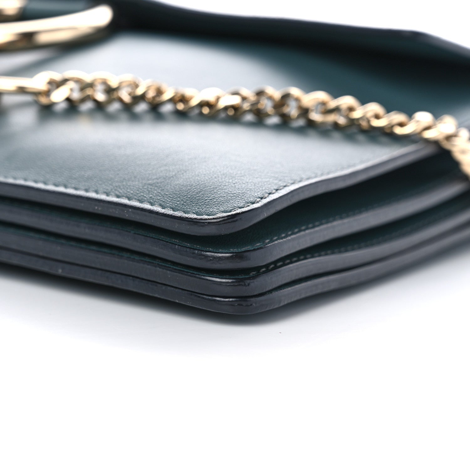 Chloe Suede Calfskin Medium Faye Shoulder Bag Cloudy Blue 9 of 9