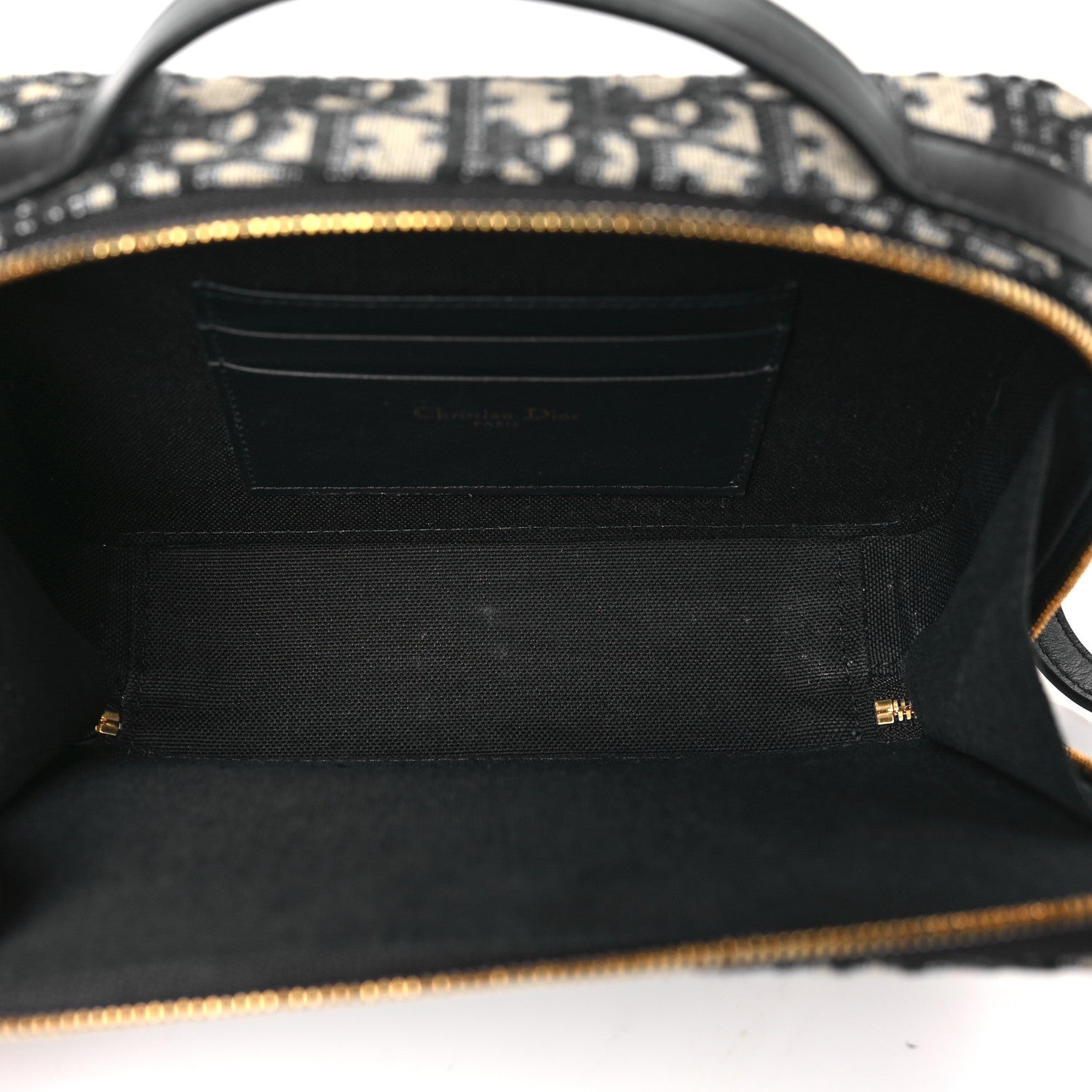 Christian Dior Oblique 30 Montaigne Top Handle Box Bag Blue 5 of 9