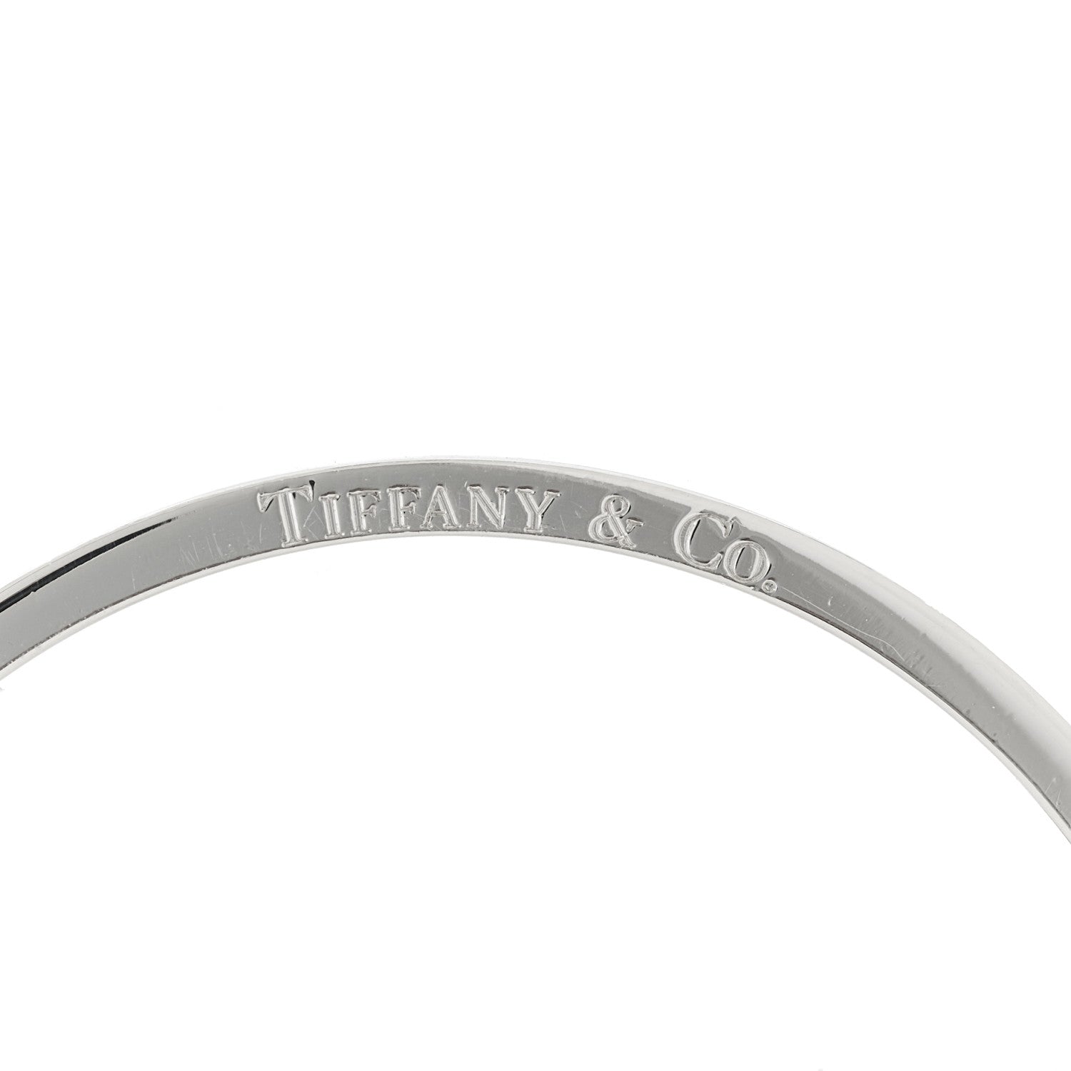 Tiffany Sterling Silver Enamel Striped Bangle Bracelet Black 4 of 4