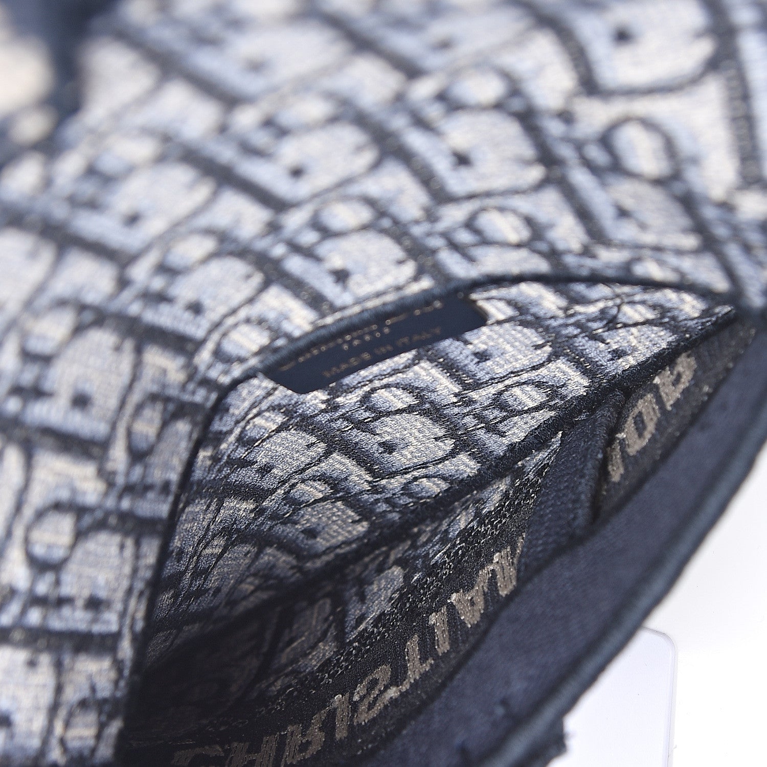 Christian Dior Oblique Saddle Pouch Blue 5 of 11