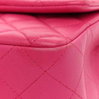 Chanel Lambskin Quilted Mini Rectangular Flap Fuchsia 19 of 22