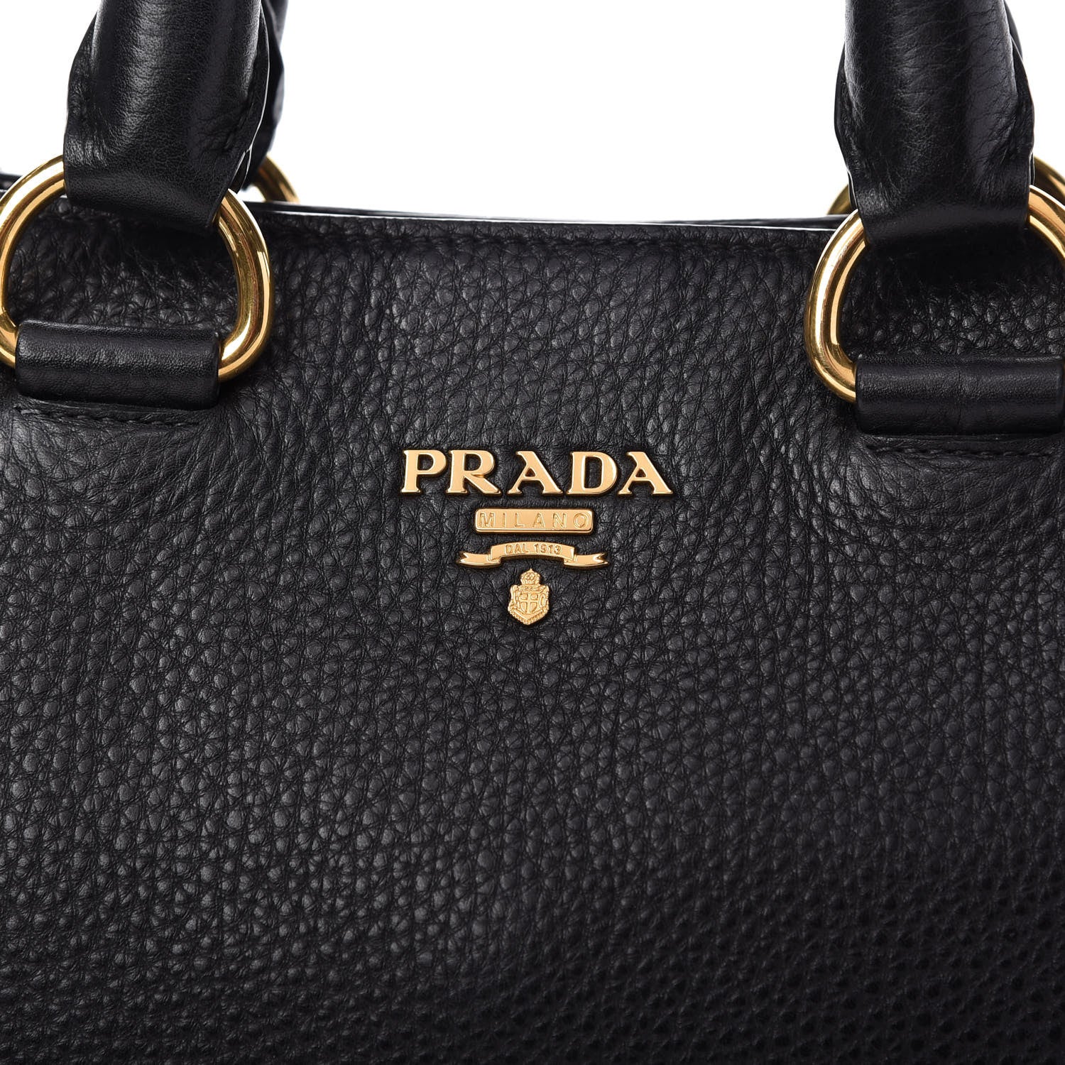 Prada Vitello Daino Shopping Tote Black 10 of 10