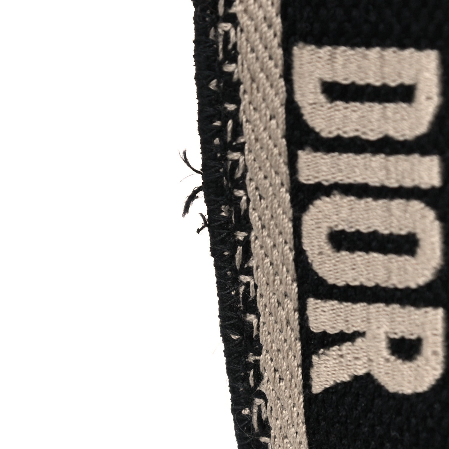 Christian Dior Canvas Embroidered Shoulder Strap Black 8 of 10