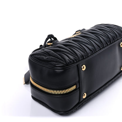 Miu Miu Suede Matelasse Large Arcadie Top Handle Bag Whiskey 7 of 8