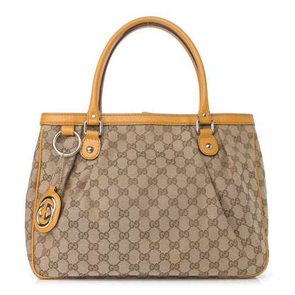 Gucci Monogram Medium Sukey Top Handle Tote Yellow 1 of 10