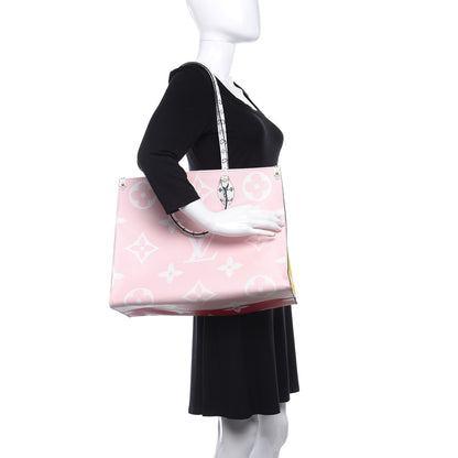 Louis Vuitton Monogram Giant Onthego GM Rouge Rose 2 of 13