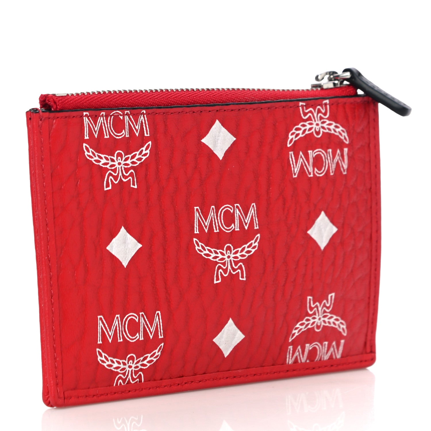 MCM Visetos Key Pouch Red 3 of 11