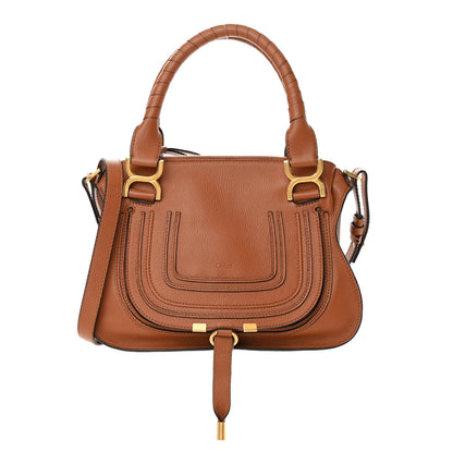 Chloe Calfskin Small Marcie Satchel Tan 1 of 18