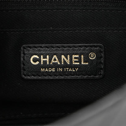 Chanel Goatskin Stitched Casual Trip Single Flap Black 10 of 19