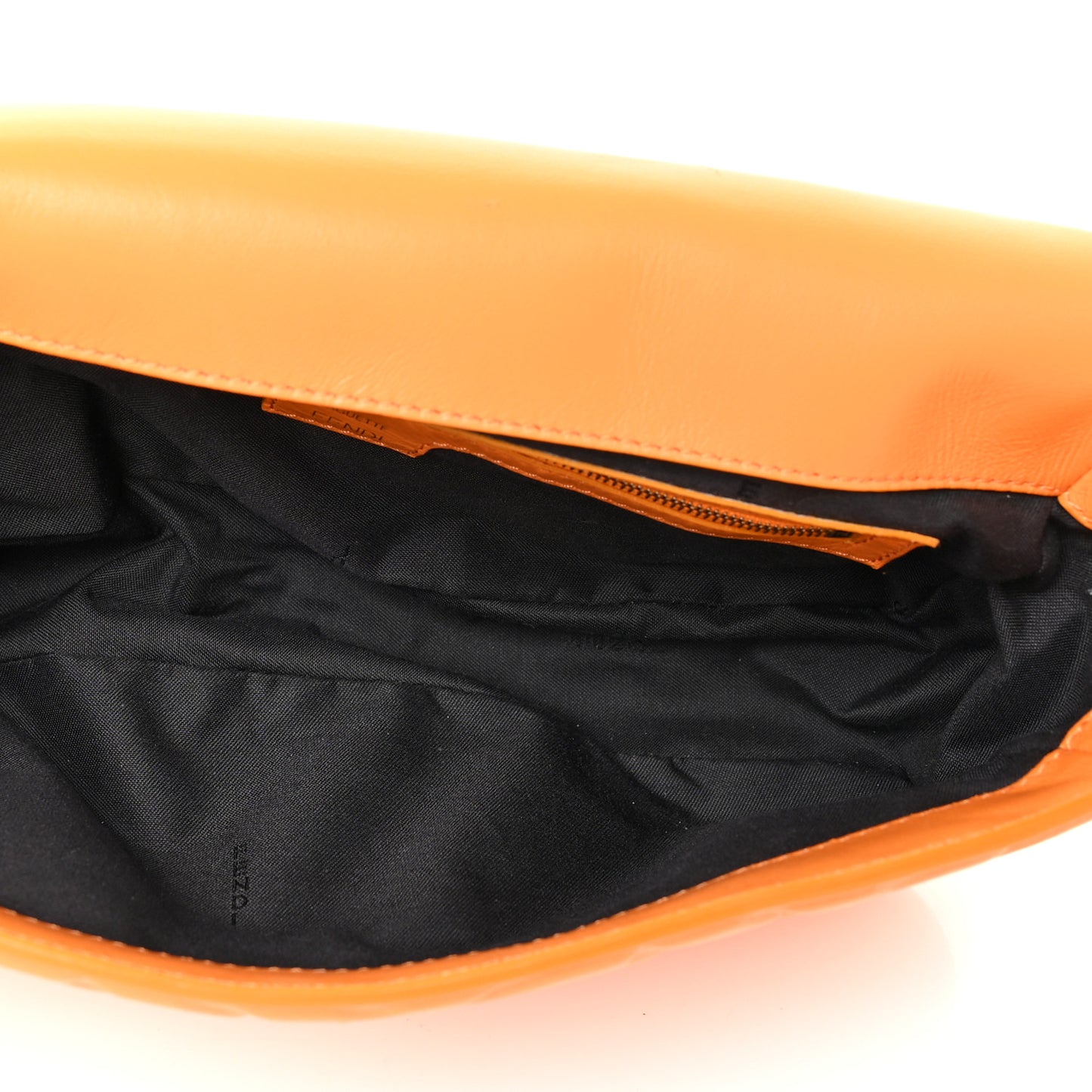 Nappa FF 1974 Embossed Baguette Clementine