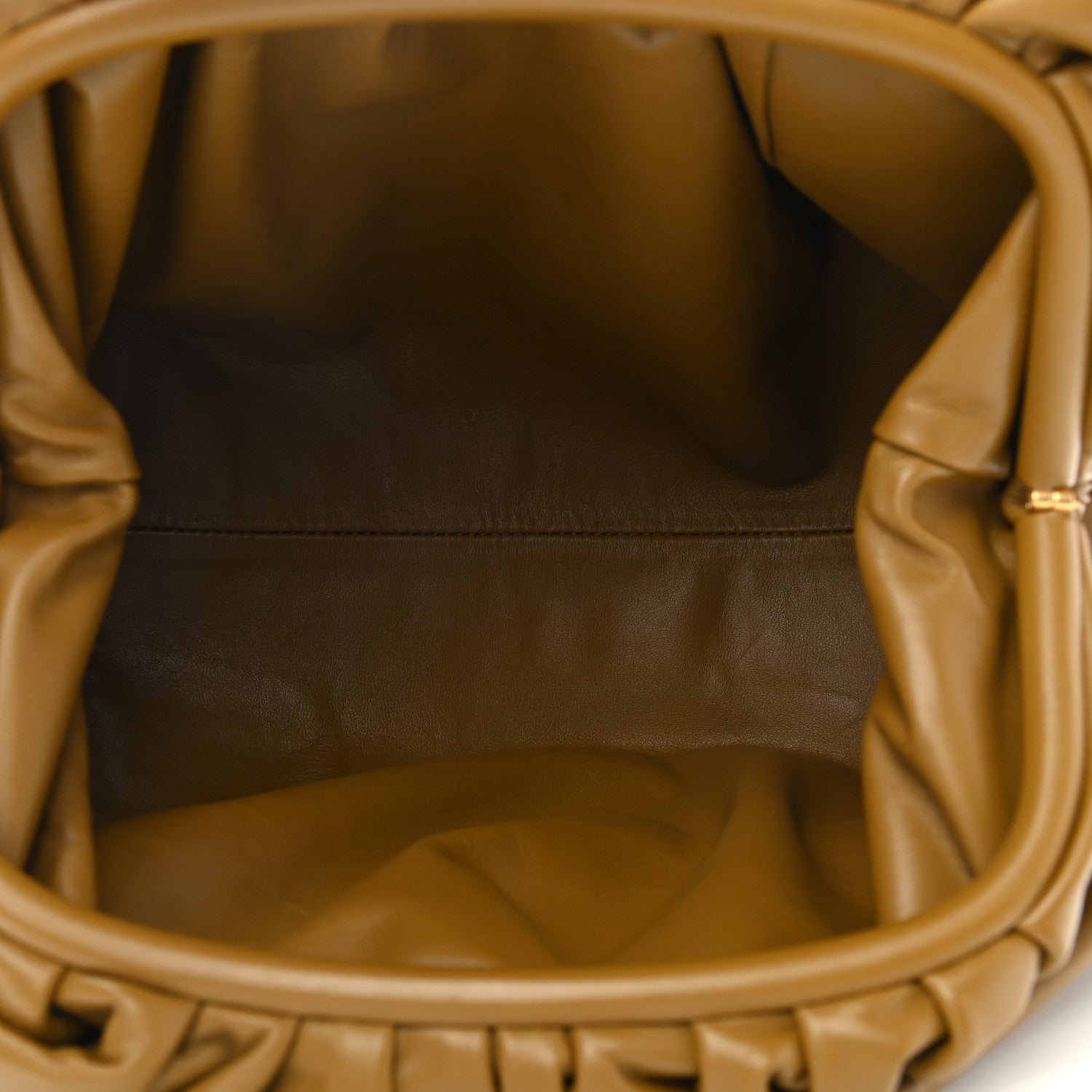 Bottega Veneta Smooth Butter Calf The Pouch Oversized Clutch Moutarde 5 of 10