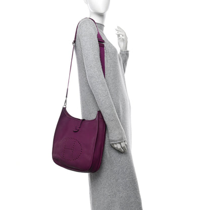 Hermes Taurillon Clemence Evelyne III PM Anemone 2 of 7
