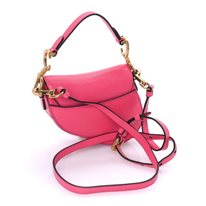 Christian Dior Goatskin Micro Saddle Bag Pink 2 of 7