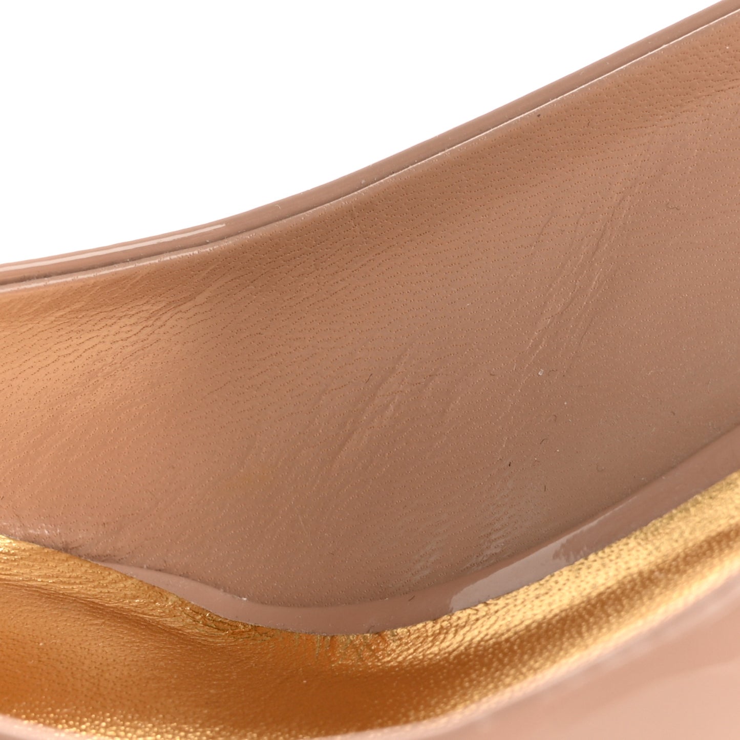 Patent One Stud Ankle Strap 60mm Block Heel Pumps 36 Rose Cannelle