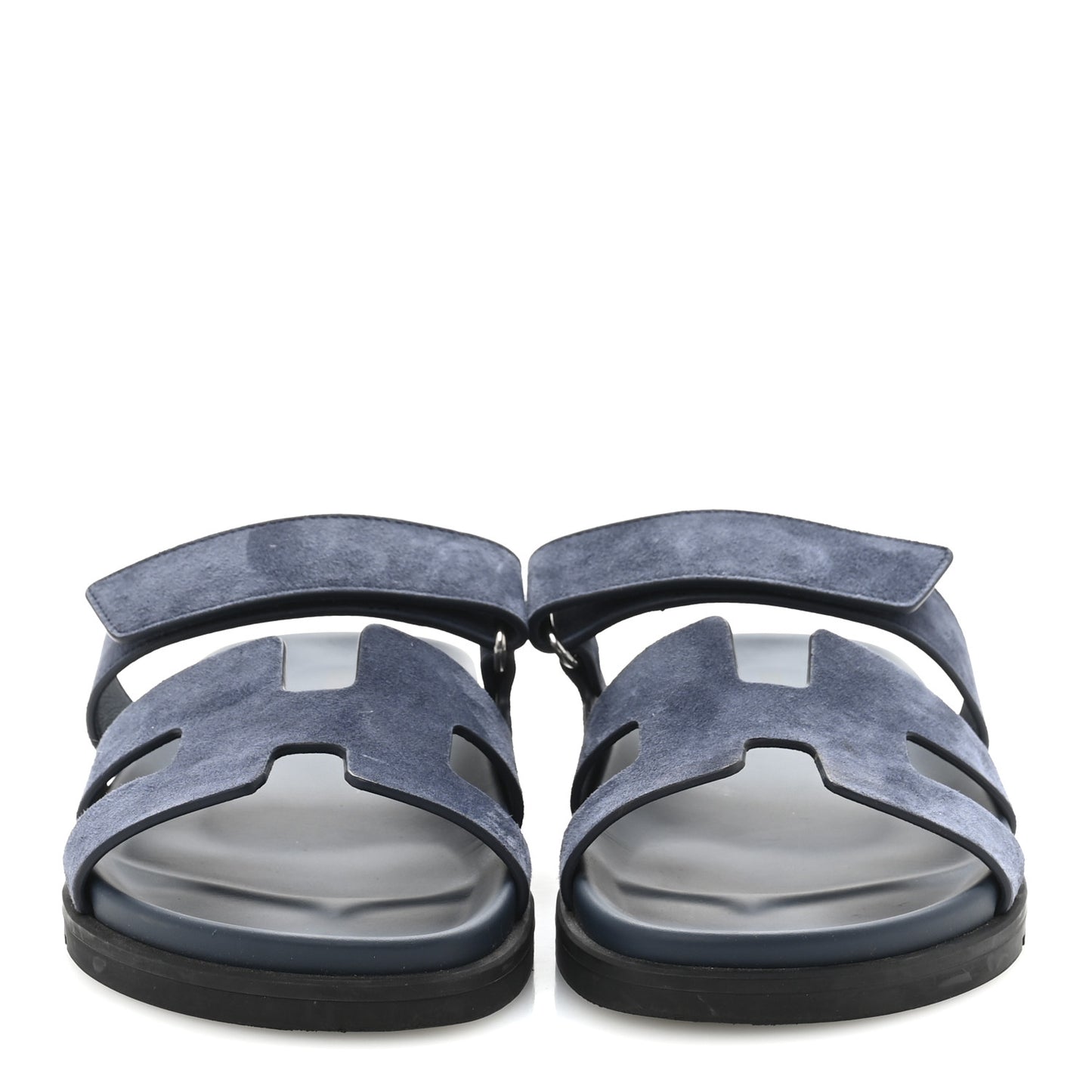 Suede Goatskin Womens Chypre Sandals 38 Bleu Celeste