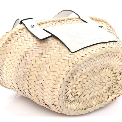 Loewe Raffia Mini Basket Tote Bag Natural White Natural white 8 of 9