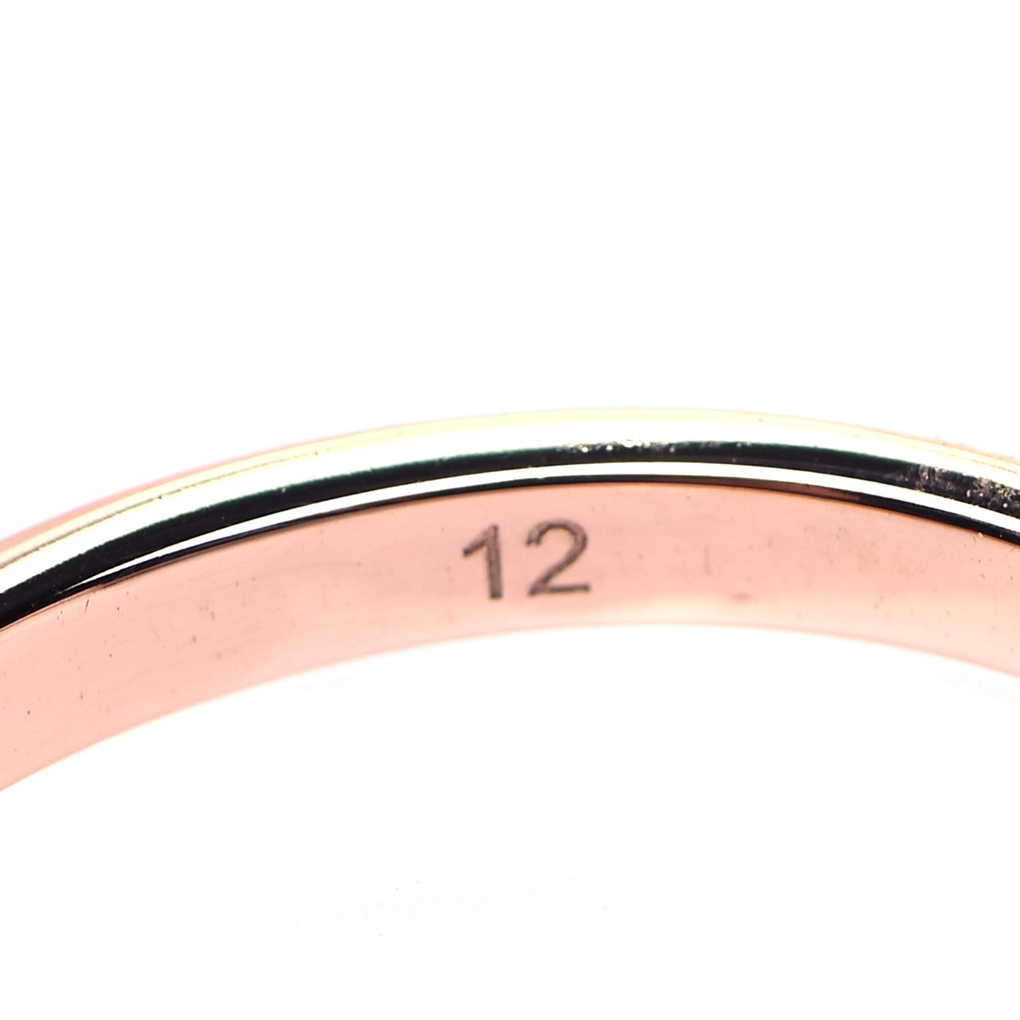 18K Rose Gold GG Running Stacking Ring 52 6