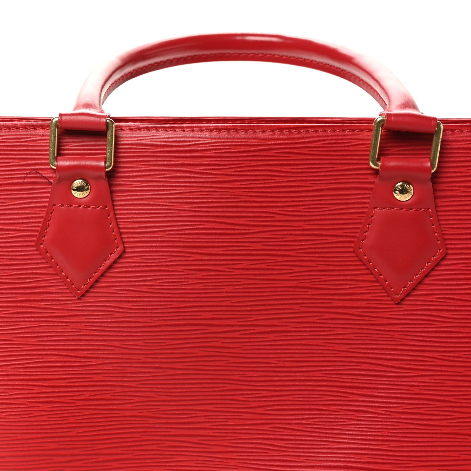 Louis Vuitton Epi Sac Plat PM Castillan Red 10 of 10