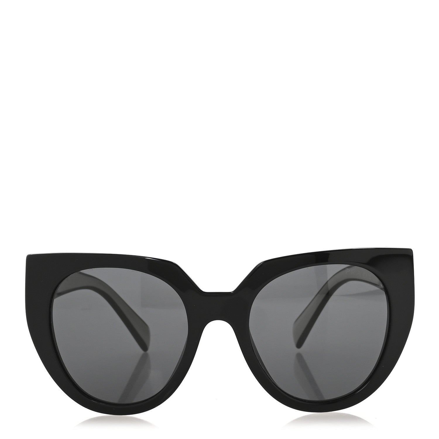 Prada Acetate Sunglasses SPR 14W Black White 2 of 7