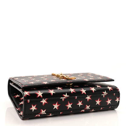 Saint Laurent Smooth Calfskin Star Print Monogram Kate Belt Bag  Ivory Red 3 of 8