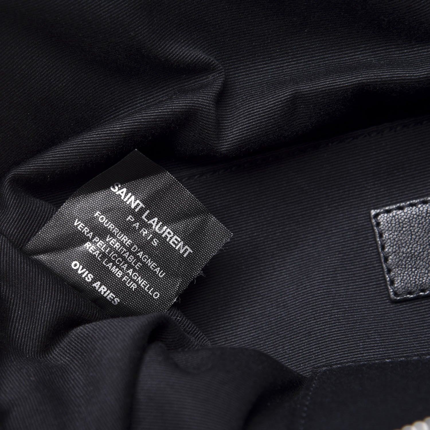 Saint Laurent Shearling Belt Bag Beige 6 of 9