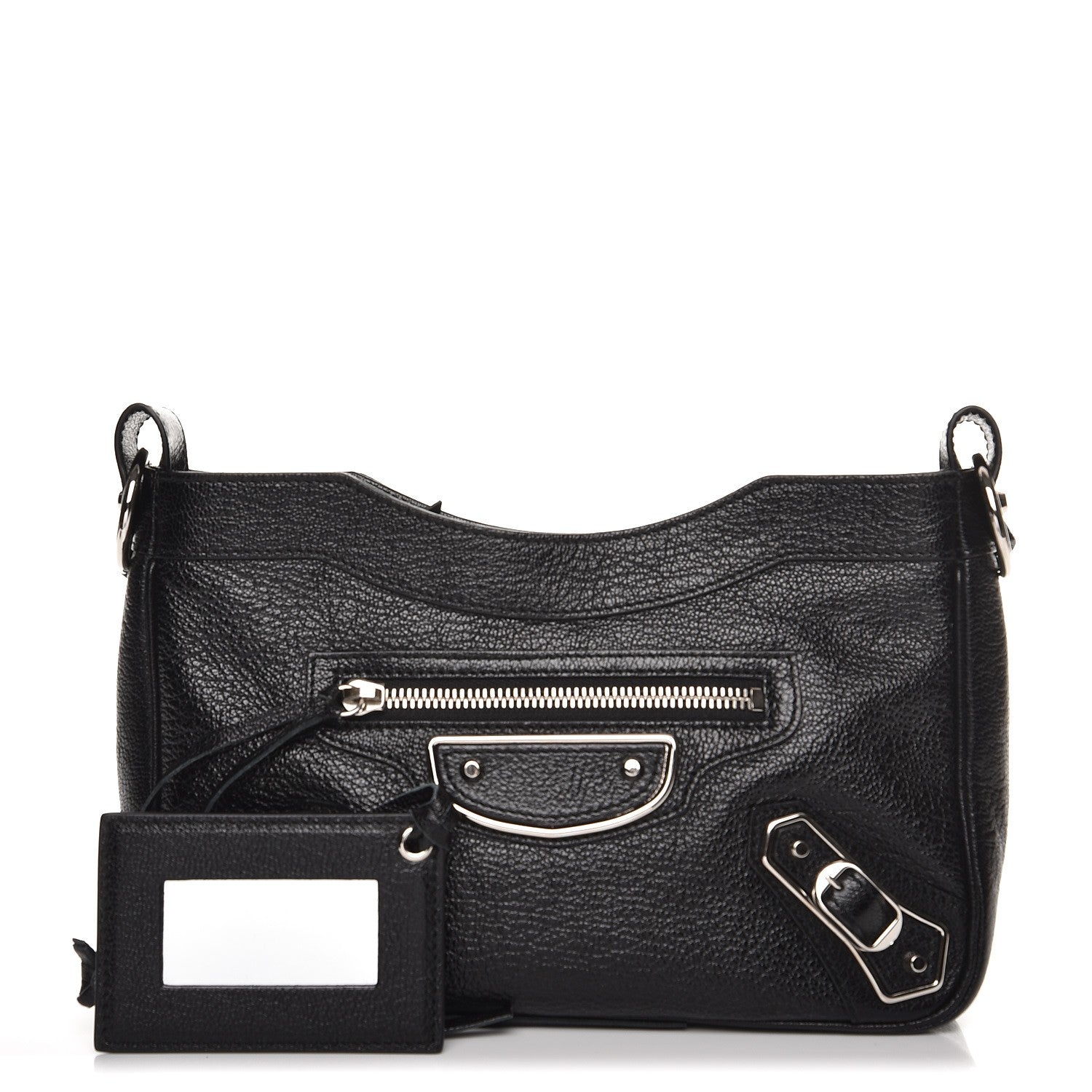 Balenciaga Chevre Silver Metallic Edge Hardware Hip Black 1 of 7