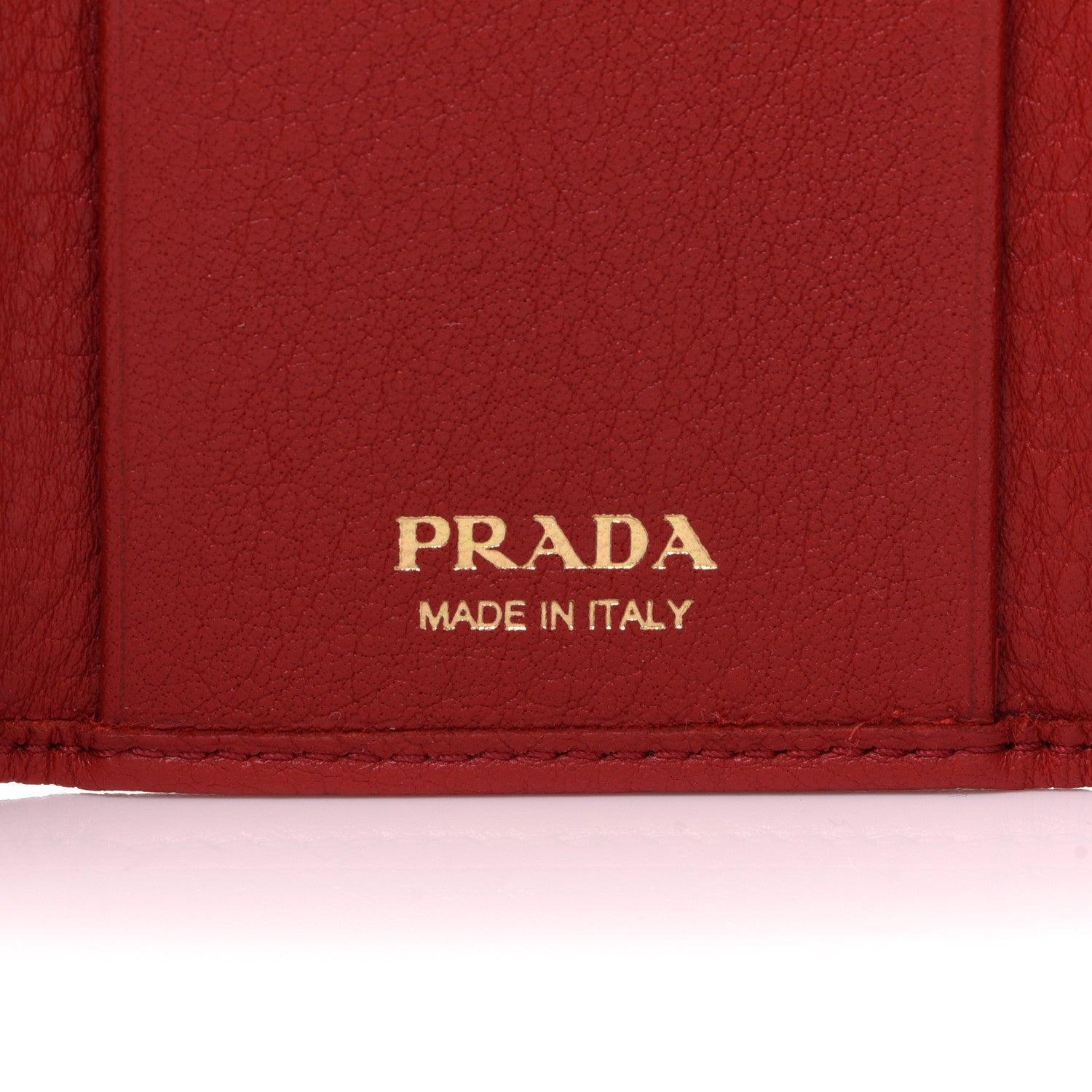 Prada Vitello Grain 6 Key Holder Rosso 6 of 8