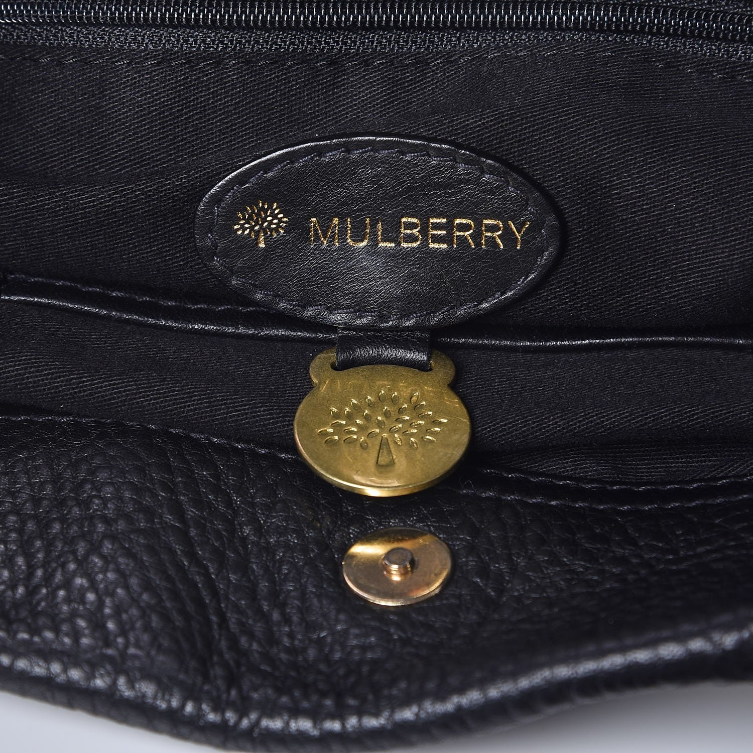 Mulberry Pebbled Calfskin Medium Mitzy Messenger Black 6 of 9