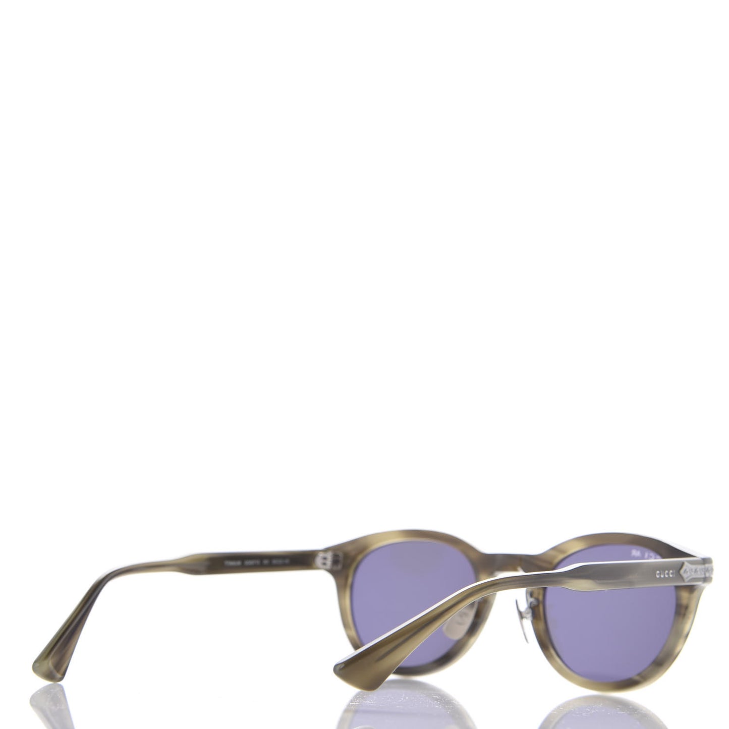 Acetate Round Metal Sunglasses GG0071S
