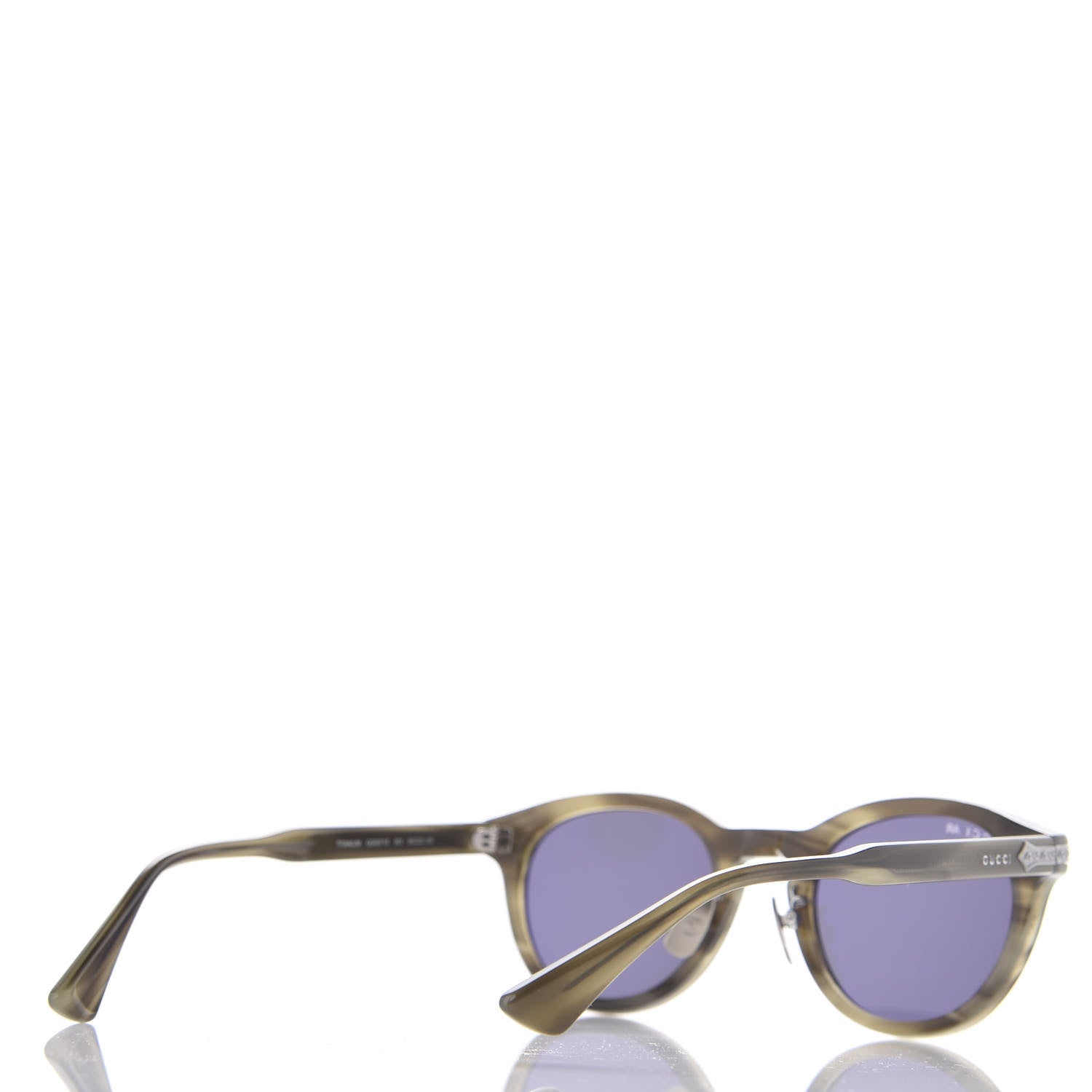 Gucci Acetate Round Metal Sunglasses GG0071S 3 of 8