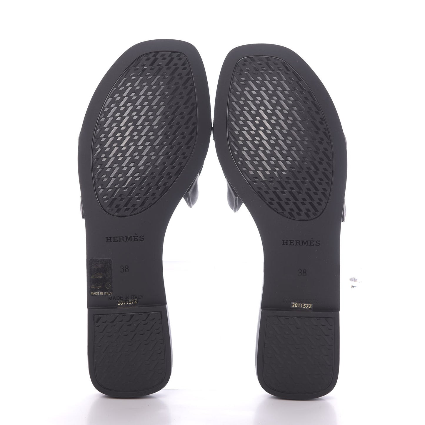 Rubber Aloha Sandals 38 Black
