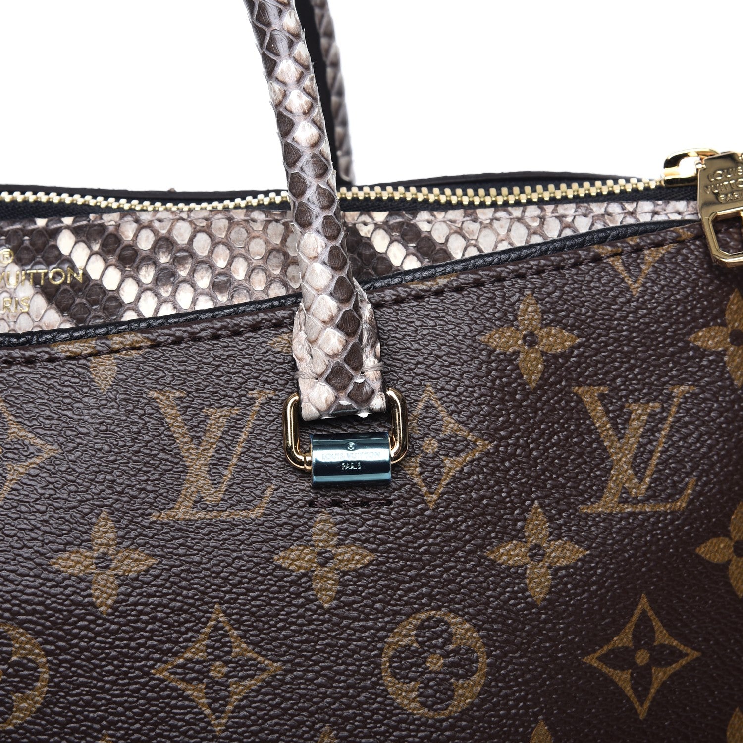 Louis Vuitton Python Monogram Pallas Black 11 of 12