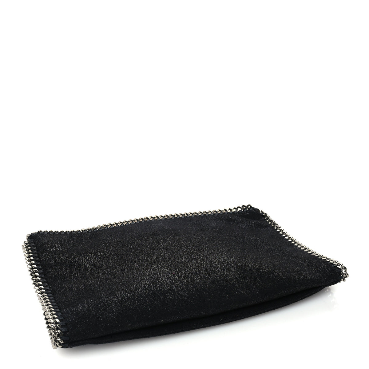Shaggy Deer Falabella Fold Over Clutch Black