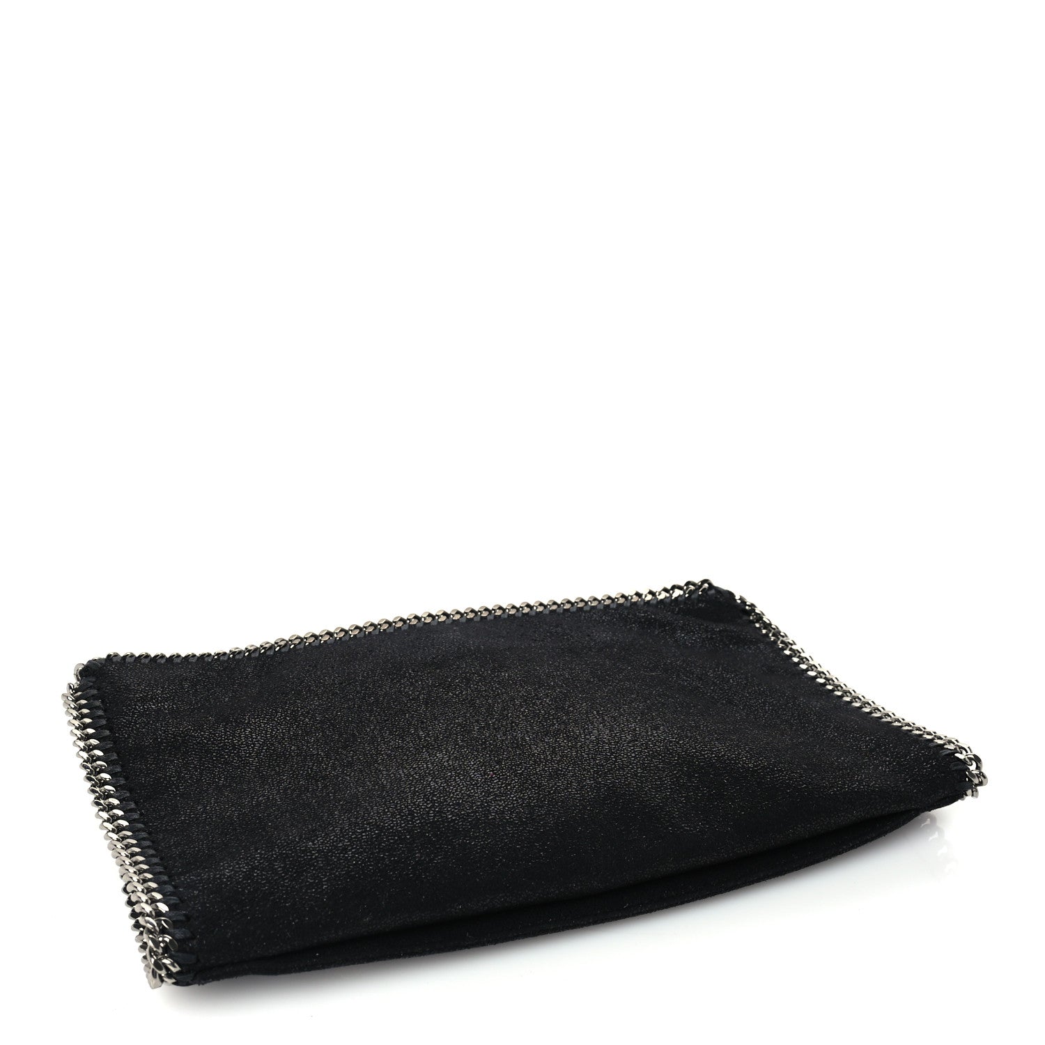 Stella McCartney Shaggy Deer Falabella Fold Over Clutch Black 3 of 8