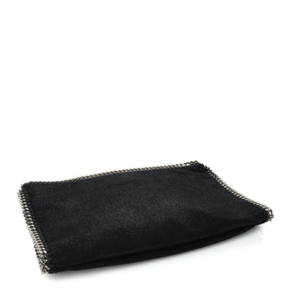 Stella McCartney Shaggy Deer Falabella Fold Over Clutch Black 3 of 8