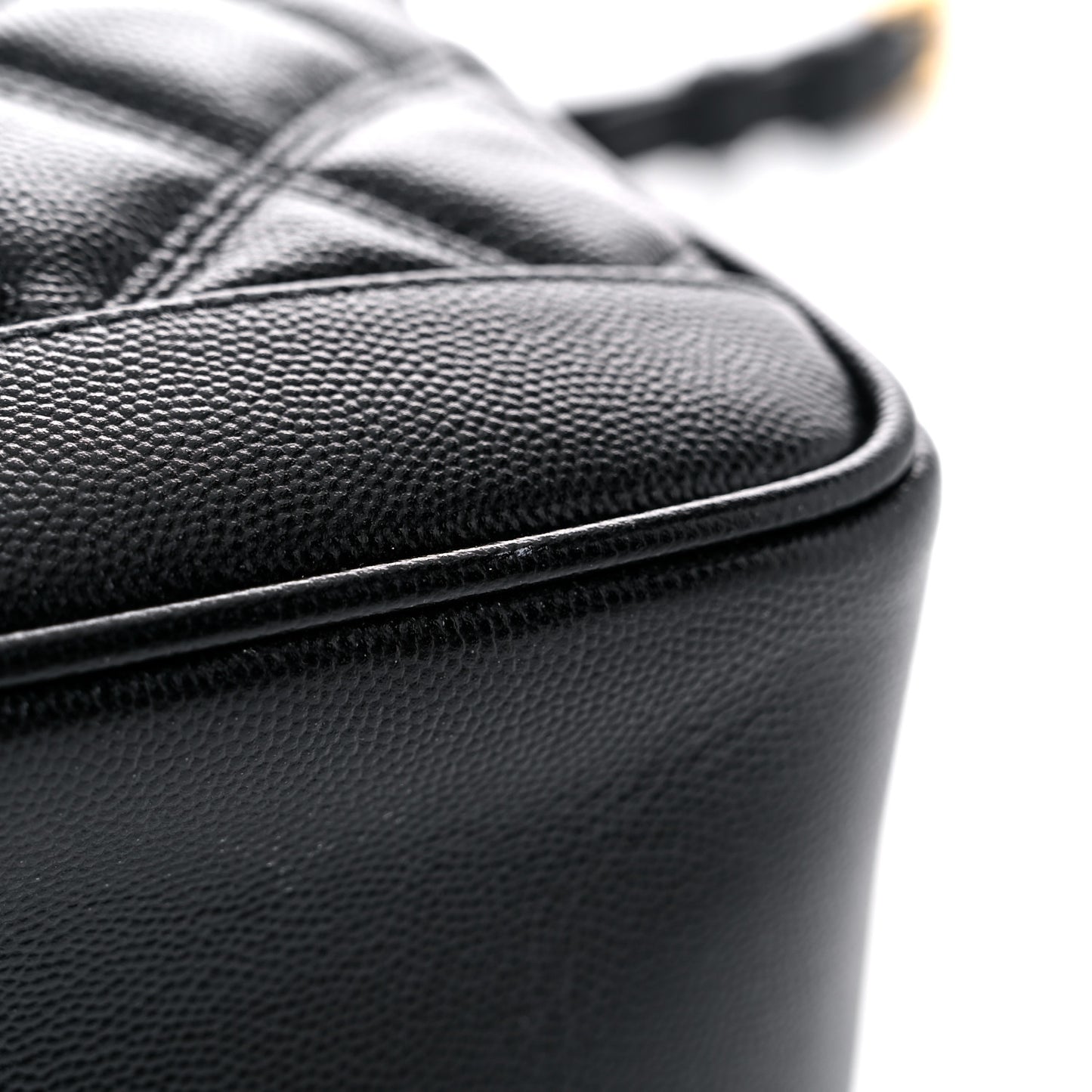 Grain de Poudre Quilted 80's Vanity Bag Black